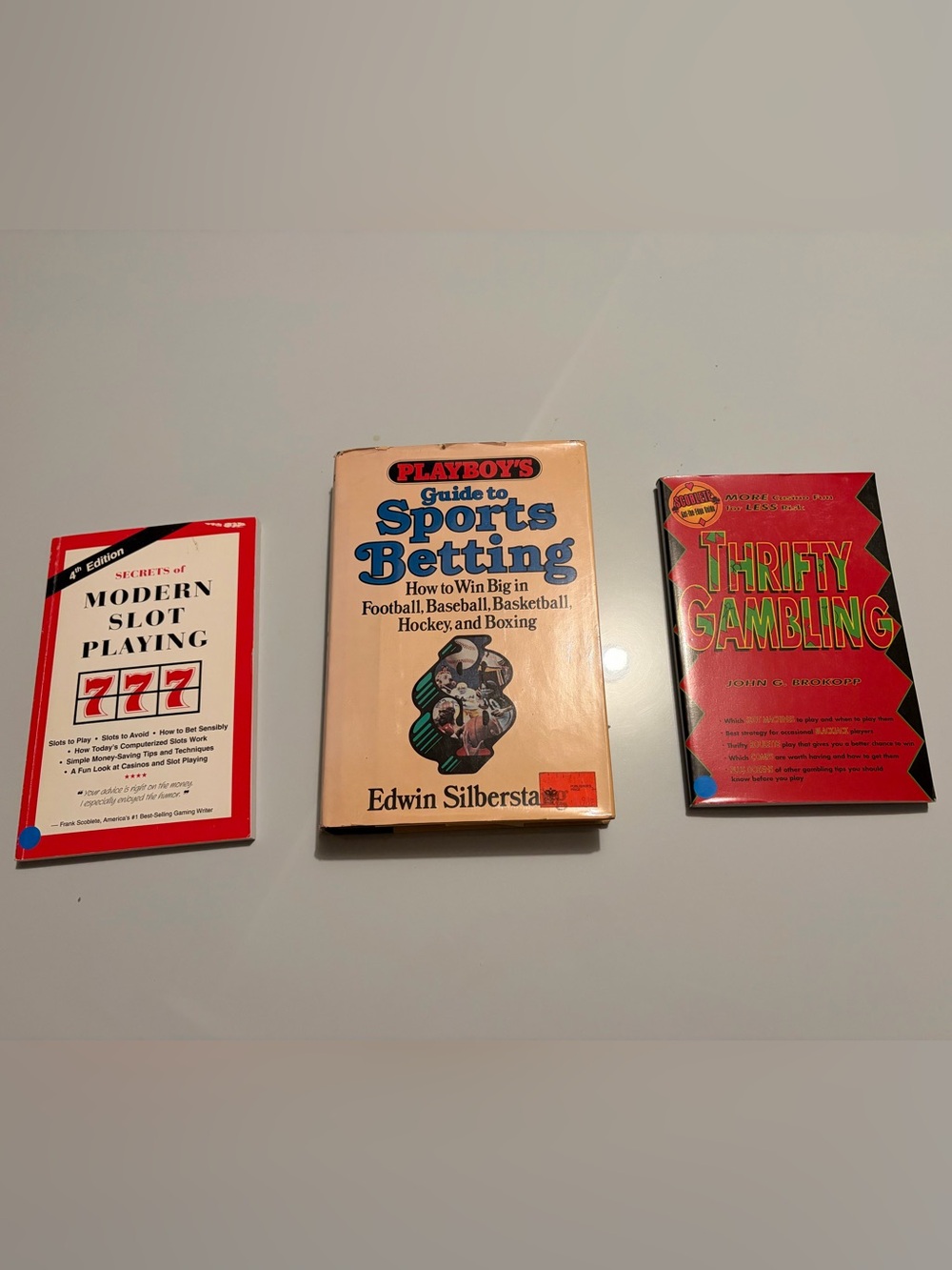 Vintage casino gambling book set of 3 sports slots poker black jack Las Vegas